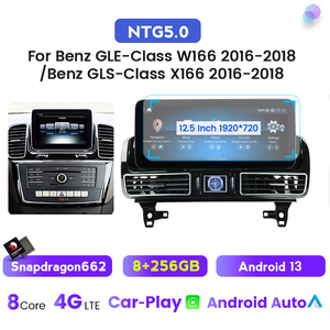 Mekede 662 안드로이드 자동차 라디오 메르세데스 벤츠 GLE 클래스 W166 2016-2018 벤츠 GLS 클래스 X166 2016-2018 카플레이 - Product Image 4