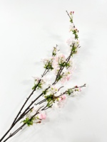 Fleur artificielle en soie faite à la main, motif cerisier classique - Toucher naturel, longue durée, légère et écologique