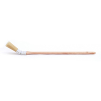 Pinceau à manche en bois courbé pour brosses de nettoyage de radiateur de traitement mural