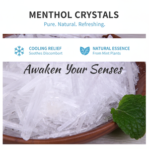 คริสตัลเมนทอลเปปเปอร์มินต์ธรรมชาติเกรดอาหารสำหรับขายส่ง ใช้ในซาวน่า วัตถุเจือปนอาหาร แต่งกลิ่นและรสชาติ เครื่องสำอาง แชมพู - Product Image 6