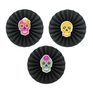 Éventail en papier EAST TERN <span class=keywords><strong>Jour</strong></span> des Morts pour les décorations de fête de remise des diplômes et de Thanksgiving - Product Image 1