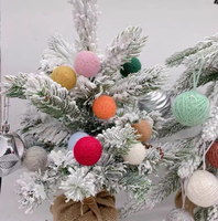 Personnalisé taille 1cm 1.2cm 1.5cm 2cm 3cm 4cm 5cm 6cm coloré népal De Noël feutre de laine sèche balls