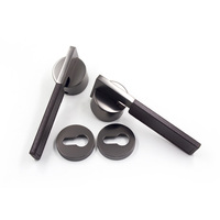 Ensemble de poignées de porte en acier inoxydable au design industriel personnalisé pour usage intensif, idéal pour les entrées extérieures, les halls, les salles de bain, les cuisines et les entrepôts.