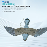 Épouvantail en plastique en forme de hibou pour la vente en gros, dissuasif anti-oiseaux avec motif animal, état solide