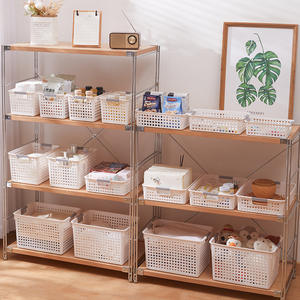 Bacs de rangement en plastique rectangulaires 10-20 L, écologiques, pour vêtements, bureau, cuisine, jouets, collations, type sur pied JS-3012 - Product Image 3