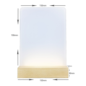 Tự làm thăng hoa khoảng trống gỗ cơ sở <span class=keywords><strong>Acrylic</strong></span> <span class=keywords><strong>Photo</strong></span> Panel với LED cơ sở thăng hoa Led khung ảnh - Product Image 1