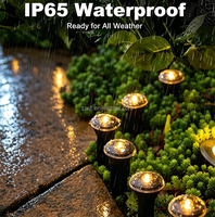 Projecteurs solaires à piquet étanches 20 LED pour aménagement paysager, éclairage extérieur de jardin, pelouse, allée, guirlande lumineuse décorative, projecteur de pelouse