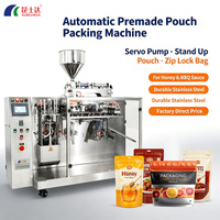 Machine de remplissage et d'emballage automatique de sachets de sauce tomate, sauce chili, confiture, pulpe de fruits de 1 kg et 2 kg