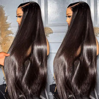 Rambut Manusia Asli Tanpa Lem, HD Lace Front, Garis Alami, Sudah Di-prepluck, Kepadatan Tinggi Untuk Wanita