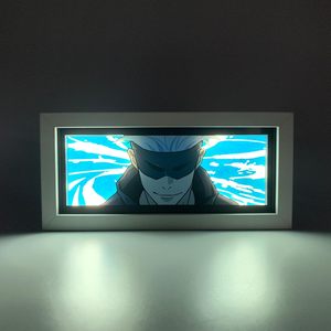 Satoru Gojo (Shibuya) sculpté papier boîte à lumière Jujutsu Kaisen Anime lampe Figure veilleuse 3D <span class=keywords><strong>chambre</strong></span> décor cadeau de noël <span class=keywords><strong>Otaku</strong></span> - Product Image 3