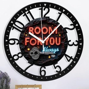 Reloj redondo de hierro de 25 cm diseñado como un fractal <span class=keywords><strong>Mandelbrot</strong></span> - Product Image 3