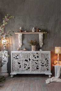 Tiendas y casas decorativas, tablets y paredes con candelabros <span class=keywords><strong>de</strong></span> metal blanco antiguo - Product Image 3