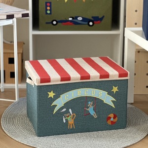 Caja de Almacenamiento Lavable con Tapa para Uso Doméstico, Organización de Ropa, Cesta de Almacenamiento de <span class=keywords><strong>Juguetes</strong></span>, Caja de Almacenamiento para Maletero de Coche - Product Image 2