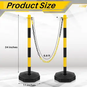 Factory Wholesale PE Durable Sand Water Filled Warning Post Safety Traffic Crowd Control Delineator Traffic Barrier