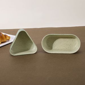 Triangular Baking Mold Oval Bread Tray Non Stick Oven Safe For Home Baking - Product Image 1