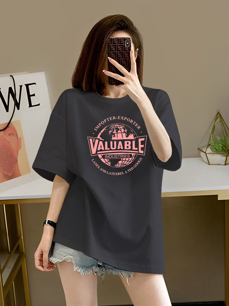 Dark gray-pink print