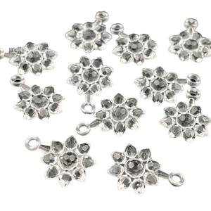 Acrylic Sunflower Pendant Transparent White <b>Flower</b> Shape For <b>Bracelet</b> Making DIY Jewelry Accessories - Product Image 5