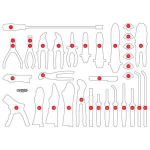 Inserto de espuma vacío KS TOOLS para 821,0034 - Product Image 1