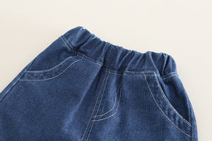 <span class=keywords><strong>2025</strong></span> Fabricante Crianças Roupas Colarinho Listrado Top Manga Curta Casual Jeans Meninos Conjuntos De Roupas Verão - Product Image 5