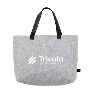Bolso de hombro de fieltro GRS RPET, merchandising sostenible - Product Image 5