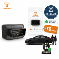 Rastreador GPS OBD 4G Plug and Play sin cuotas mensuales para vehículos familiares, GPS BDS LBS en tiempo real, Geocerca, Antirrobo, para flotas.