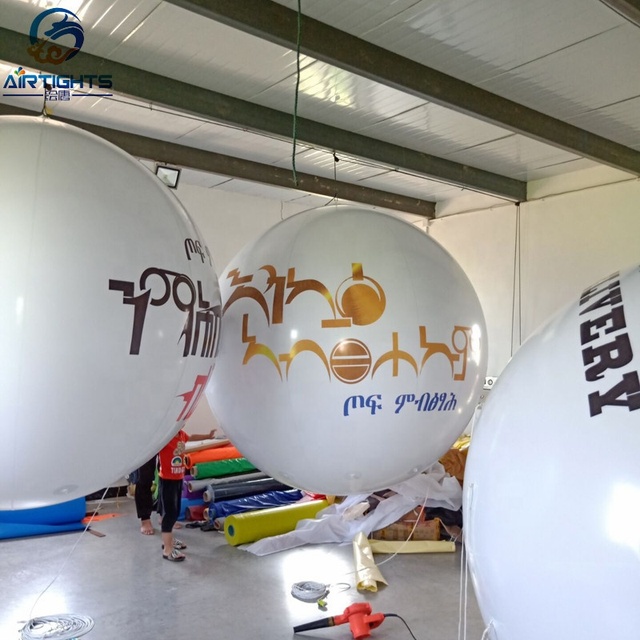 2m Diameter or Customized Floating Helium Sphere Inflatable Helium Gas Balloon for Advertisement