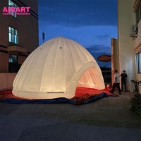 Tente gonflable de haute qualité, dôme gonflable lumineux pour événements publicitaires