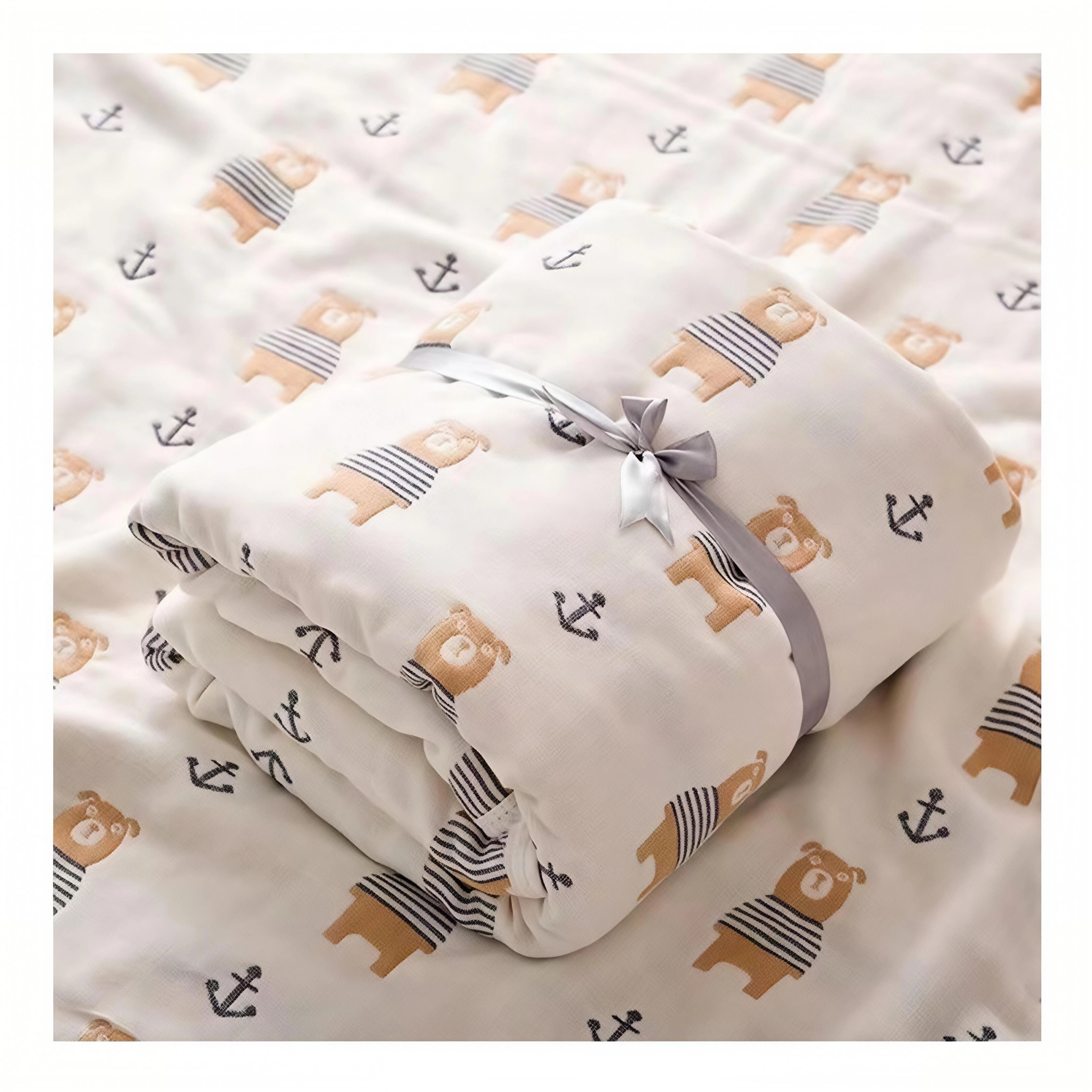 100% Cotton 6-Layer Gauze Towel Blanket – Ultra-Breathable Soft Baby Blanket & Multi-Purpose Home Towel
