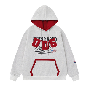 Custom New Street Hip Hop Style High Quality Men's Hoodie 3DEmbroidery Logo Screen Printing Outdoor Windproof Hoodie OEM Service