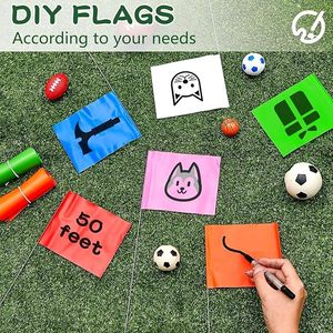 Drapeaux de marquage en PVC très demandés pour l'irrigation des pelouses, les aménagements paysagers, les clôtures, les arroseurs et l'entraînement des animaux de compagnie - Product Image 4