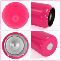 Vente chaude Coloré Mason Jar En Acier Inoxydable Peut Double Paroi Isolé Sublimation Boîtes Vierges 16oz Peut Avec Couvercle Et Paille