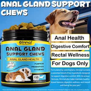 Oimmal Suplemento Masticable para Glándulas Anales de <span class=keywords><strong>Perros</strong></span>, Confort Digestivo, Probióticos de Calabaza, 150 Masticables Blandos, Precio al por Mayor, Suplemento para Mascotas - Product Image 4