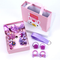 Lot d'accessoires pour cheveux pour enfants, pinces à cheveux, jolies nœud fleur, lapin, bébé