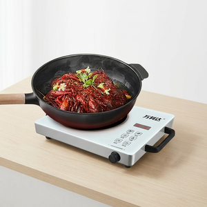 Cuisinière à <span class=keywords><strong>induction</strong></span> électrique intelligente pour usage domestique, multifonctionnelle, étanche, haute puissance 3500W, idéale pour fondue et sauté, cadeau - Product Image 4