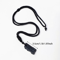 Collier pendentif en tourmaline noire naturelle brute, cordon noir réglable, bijou en pierre précieuse, cadeau