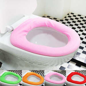 Couvre-siège de toilette portable en forme de O, couleur bonbon, pour petits articles de Yiwu, couvre-siège de toilette universel rond, chauffe-siège de toilette - Product Image 5