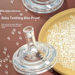 Tétines pour bébé en silicone sans BPA, design de lait maternel simulé, bec de canard, aspiration, débit moyen, 0-12 mois, <span class=keywords><strong>nouveau</strong></span>-<span class=keywords><strong>né</strong></span> - Product Image 4