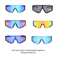 Ensemble de lunettes de soleil de cyclisme UV400 avec monture TR90, verres interchangeables et étui pour la course en extérieur