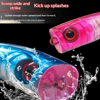 Leurre de pêche artificiel flottant pour bateau en ABS imprimé, pour eau salée, 21g 55g, avec hameçons, pour lancer longue distance