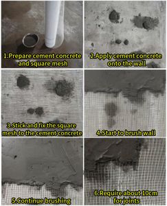 100% Polyester Poly Lưới Mái Vải Tăng Cường Lưới Vải - Product Image 6