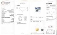 IGI CVD 4.17CT VS1 Loose Lab Diamant créé Coupe ovale Fantaisie Couleur bleu intense Diamant cultivé en laboratoire