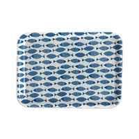 Bandejas de plastico décorations de table, plateau de service alimentaire en plastique mélamine bon marché en vrac