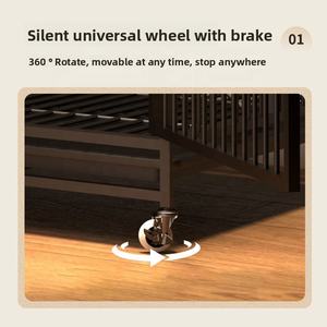 Gabinete Cuadrado Plegable para Mascotas, <span class=keywords><strong>Jaula</strong></span> Grande de 3 Capas para Interiores, Diseño de Lujo de 3 Niveles - Product Image 5