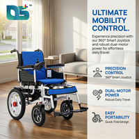 Fauteuil roulant pliable manuel et électrique à double usage avec frein électromagnétique intelligent, cadre en acier au carbone de haute qualité, capacité de charge de 120 kg