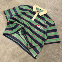 Fabricant de vêtements : Maillots de rugby personnalisés à manches courtes, coupe carrée, rayés, brodés, style polo