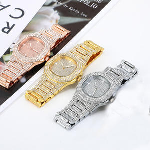 <span class=keywords><strong>Bracelet</strong></span> Hip-Hop + Coffret Iced-Out avec Strass Chaîne Cubaine Miami <span class=keywords><strong>Montre</strong></span> Homme Nacrée Cadeau Horloge Abordable - Product Image 5