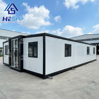 Maison préfabriquée personnalisée en conteneur extensible de 20 pieds ou 40 pieds, construction de maison préfabriquée à deux chambres, immobilier