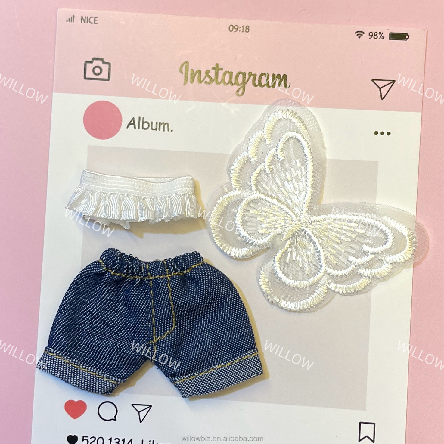 Dark blue jeans set 4