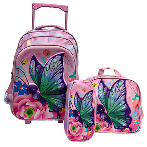 Nuova Valigia Trolley con Ruote Fisse per Scuola Elementare, Borsa Principessa da Corsa in Tessuto Oxford, Ultra-leggera e di Grande Capacità - Product Image 6