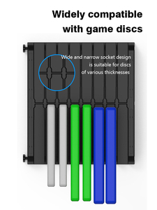 Torre de almacenamiento organizadora para Nintendo para Switch y PS5 Tarjeta de juego y caja de disco con soporte para CD Accesorio de estante para controlador de juego - Product Image 6
